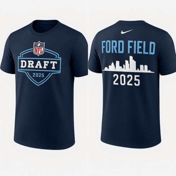 2025 NFL Draft Detroit Ford Field Tee – Official Event Shirt