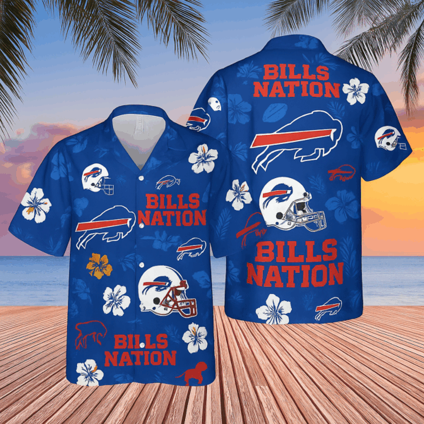 Buffalo Bills “Bills Nation” Hawaiian Shirt – Tropical Fan Gear
