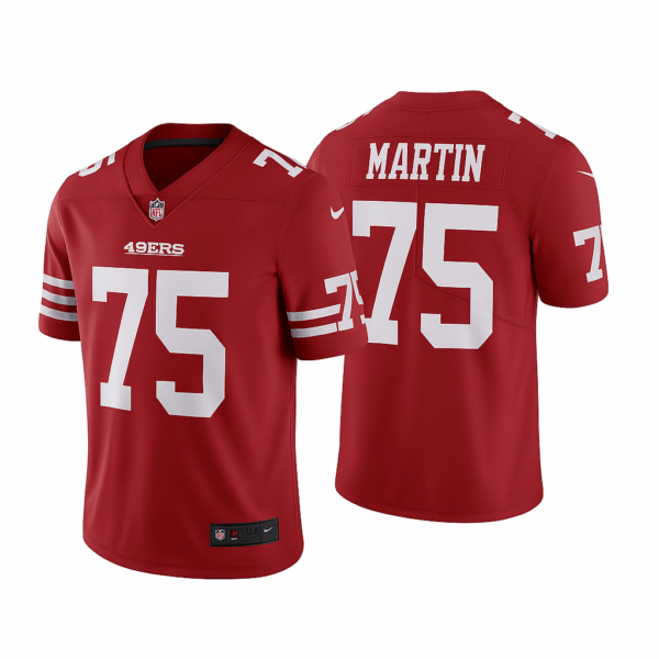 Custom Pro-Style Nick Martin #75 San Francisco 49ers Game Jersey
