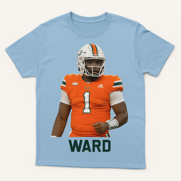 Flat-Lay Tee “Miami Blue” with Cam Ward