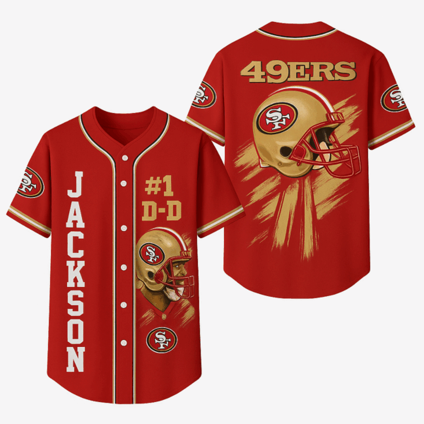 Jerry Rice Legacy Hand-Drawn Gradient Baseball Jersey