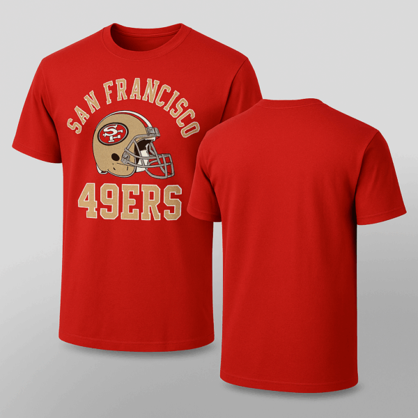 Scarlet San Francisco 49ers Field Goal T-Shirt – Men’s Official NFL Tee